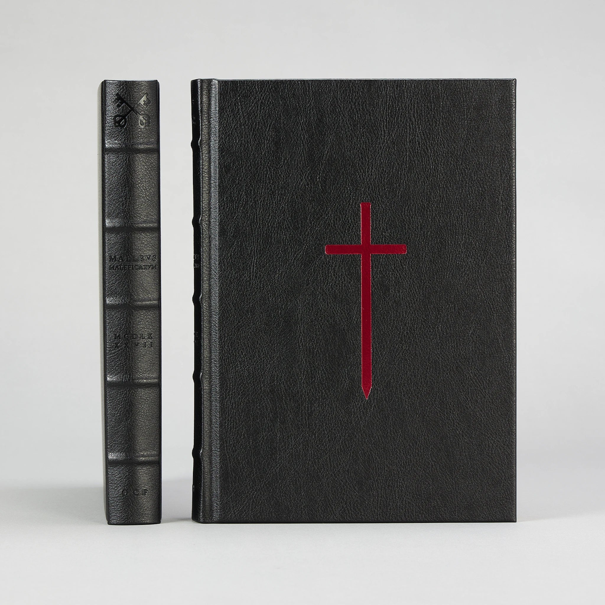 The Malleus Maleficarum, Artefact Edition — bound in black leatherette over boards