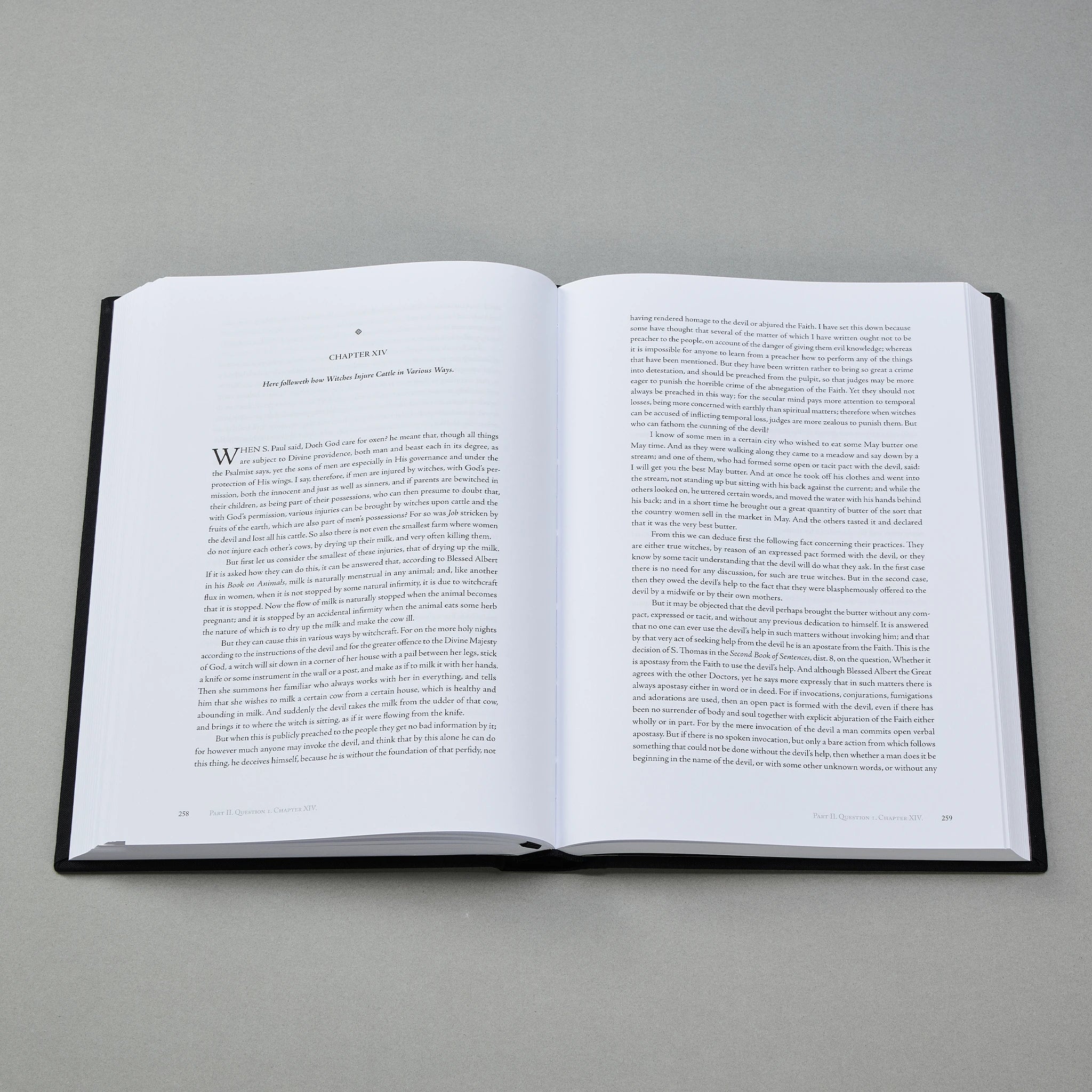 The Malleus Maleficarum, Codex Edition — interior text set in Adobe Jenson Pro