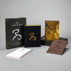 King in Yellow Artefact Edition collector's set displayed open — clamshell case, Carcosa pamphlet, hardcover with dust-jacket, and the play volume.