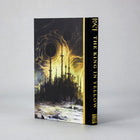 Back board and spine of the King in Yellow Codex Edition showing the Carcosa illustration by Seung Gue Lee.