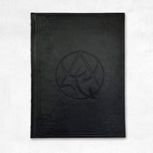 The Necronomicon Artifact Edition book cover (black PU leather with debossed border) 