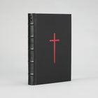 The Malleus Maleficarum, Artefact Edition — front board in black leatherette with a deep ox-blood cross