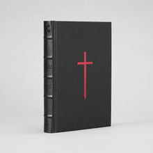 The Malleus Maleficarum, Artefact Edition — front board in black leatherette with a deep ox-blood cross