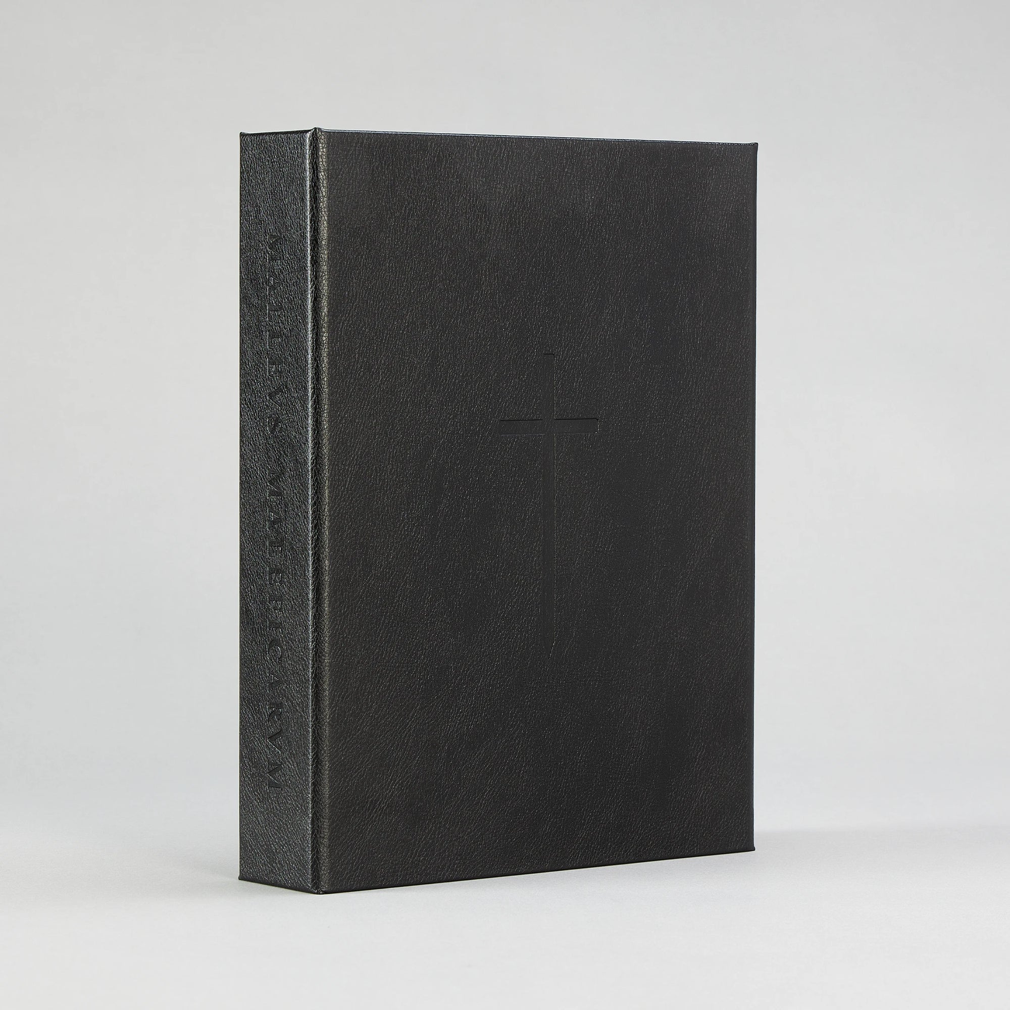 The Malleus Maleficarum, Artefact Edition — rounded spine with five raised bands, blind-debossed with papal keys