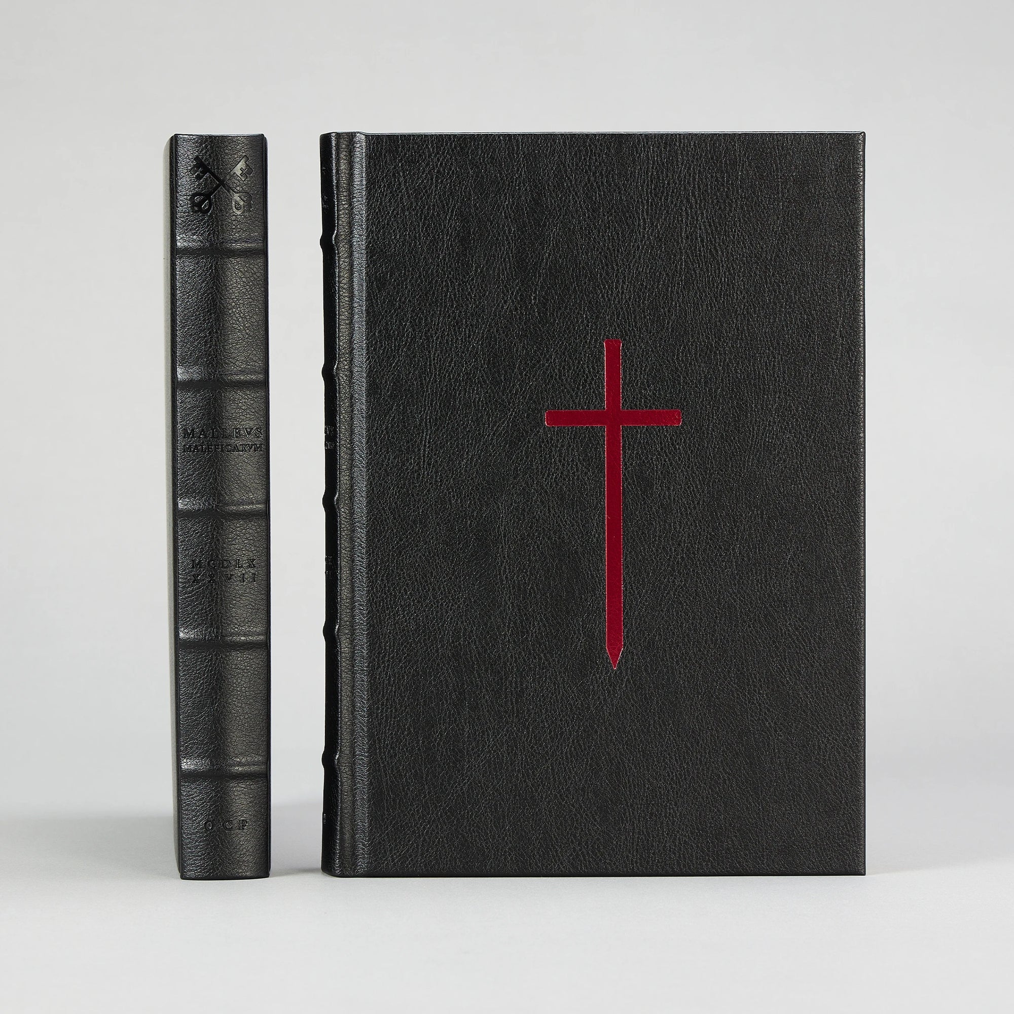 The Malleus Maleficarum, Artefact Edition — bound in black leatherette over boards