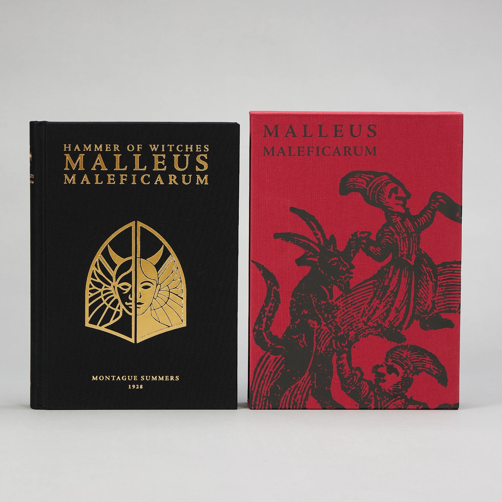 The Malleus Maleficarum, Codex Edition — gold-foiled spine with a Dominican cross