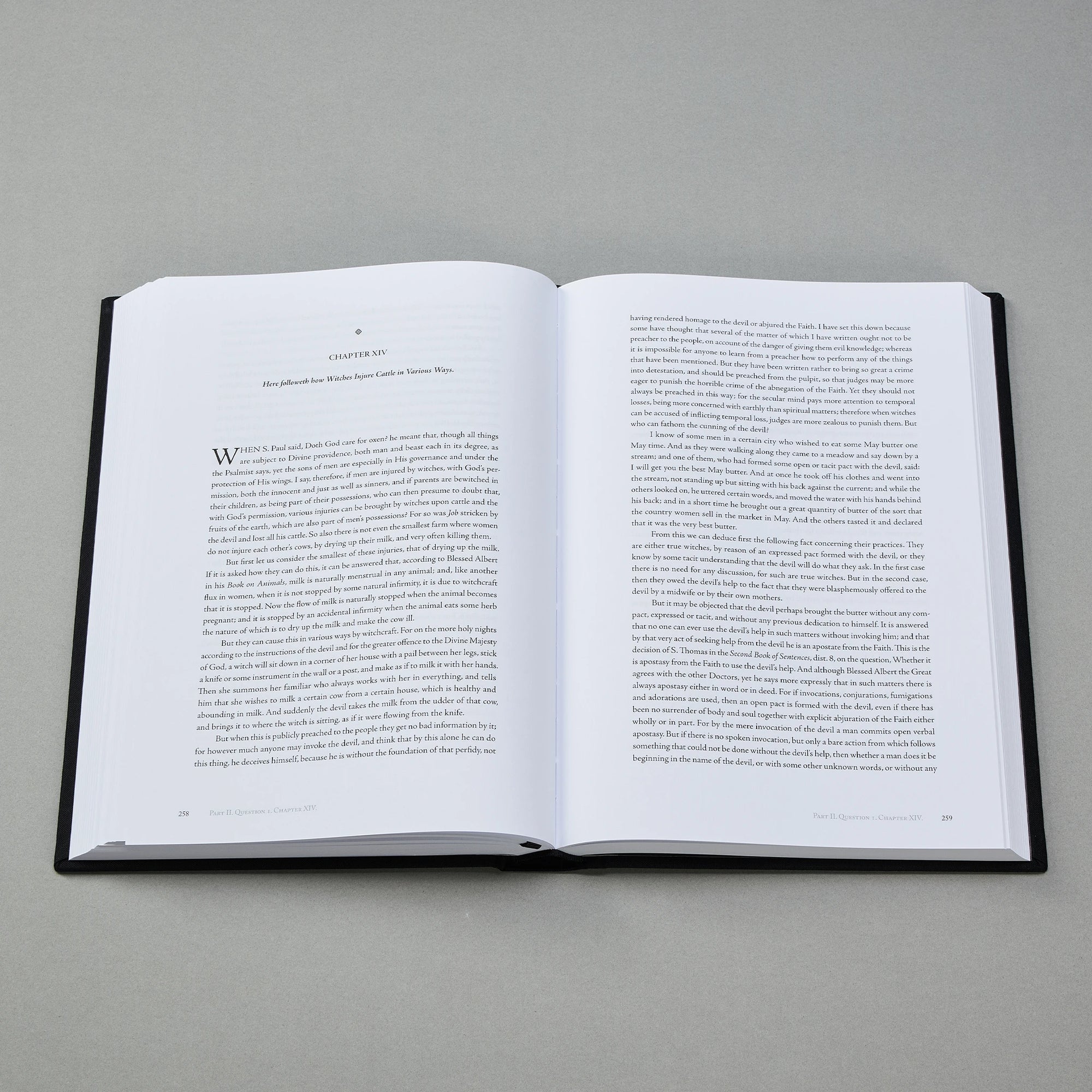 The Malleus Maleficarum, Codex Edition — interior text set in Adobe Jenson Pro
